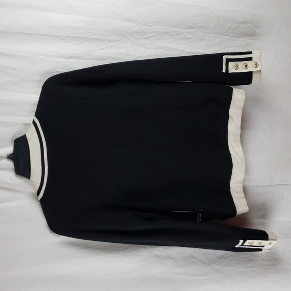 Adrienne Vittadini Women's Small Black & White Cardigan - Picture 8 of 11